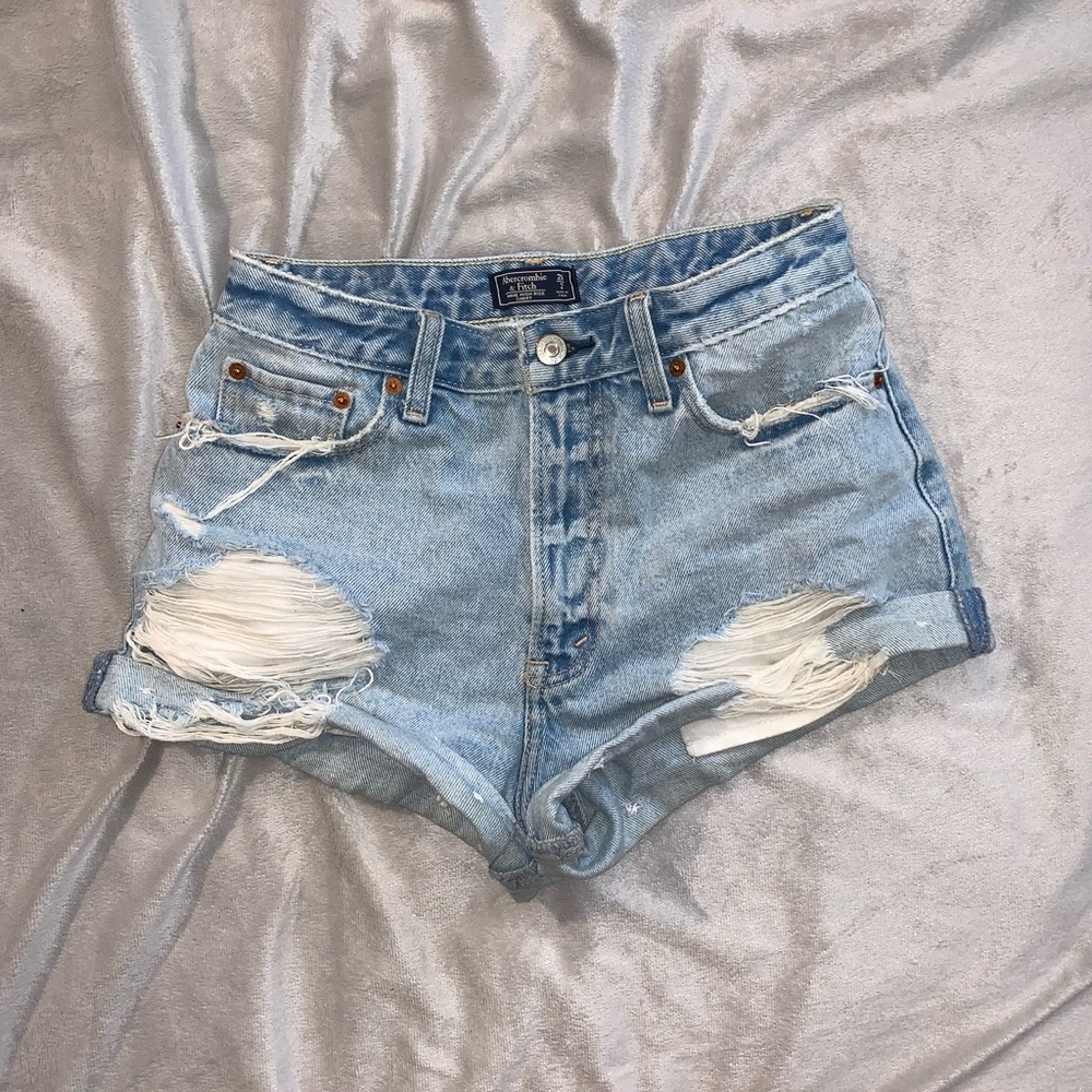 A&F high rise shorts